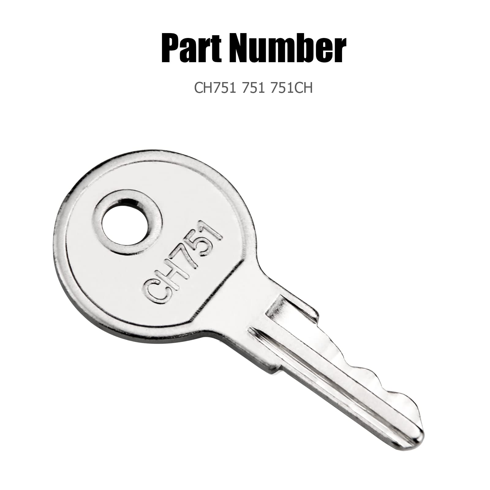 CH751 RV Keys - 6-Pack for RV Campers, Cabinets & Push Locks | Universal Replacement Keys for RV Storage & Camper Accessories | Perfect for RV Travel, Camping & Outdoor Adventures
