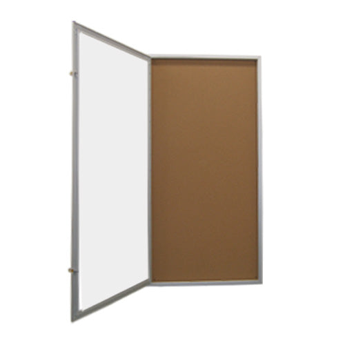 36x96 Extra Large Outdoor Enclosed LED Poster Display Case - Weatherproof Metal Cabinet with Bulletin Board & Clear View Window for Advertising, Events, and Storefront Displays