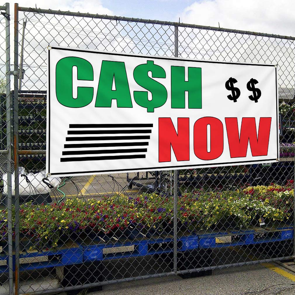 Vinyl Banner - 60x144 Inches with 10 Grommets | Weatherproof Outdoor Business Advertising Signs for Yard, Industrial & Retail Use | Multiple Sizes Available