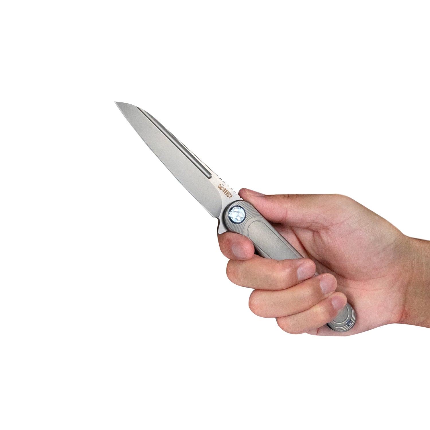 Premium Titanium Frame Lock Folding Knife - 3.94