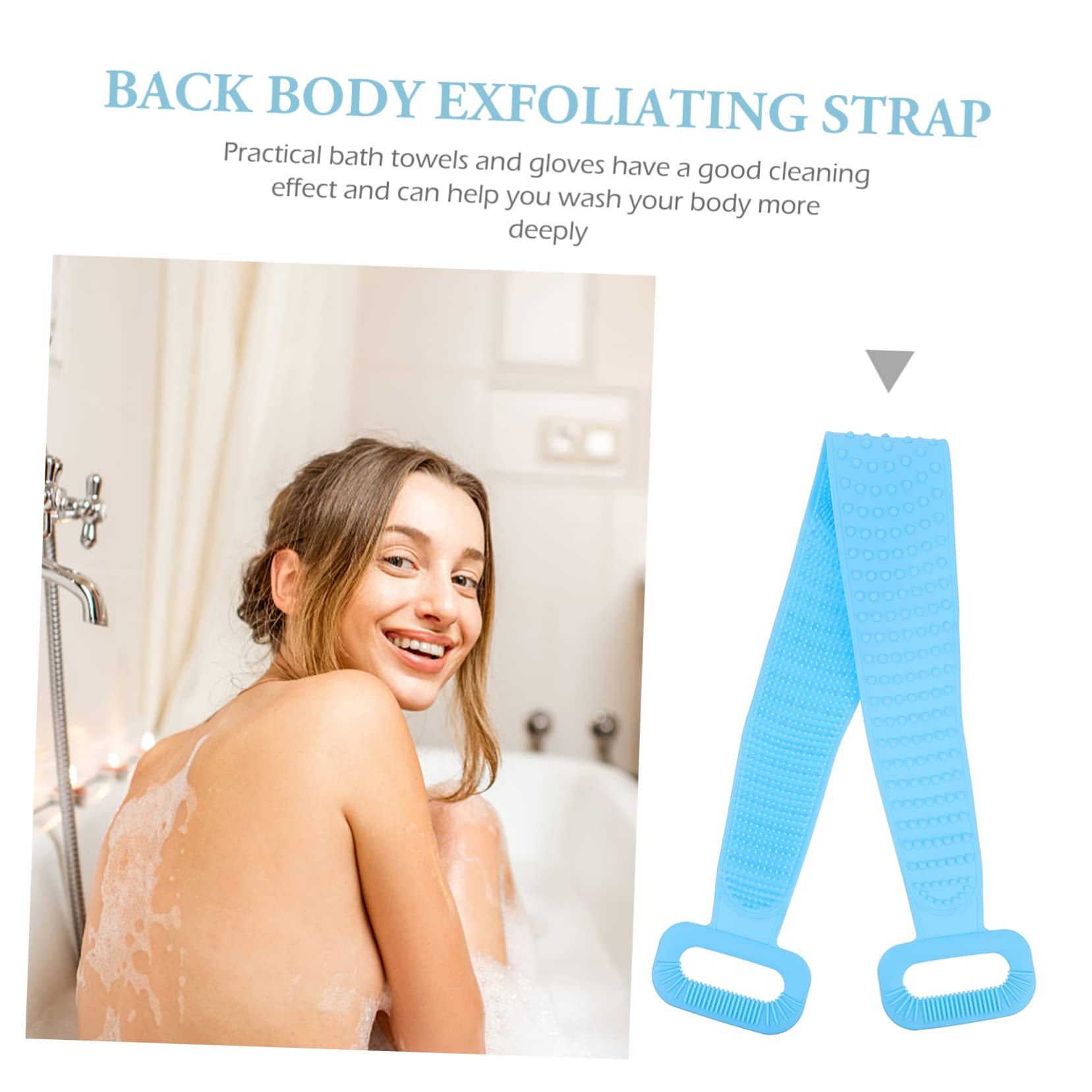 MILISTEN Silicone Exfoliating Brush & Body Scrubber - Reusable Bath Towel, Massage Brush, Face Scrubber & Shower Sponge for Deep Cleansing & Skin Exfoliation - Perfect for Shower, Spa & Skincare Routine