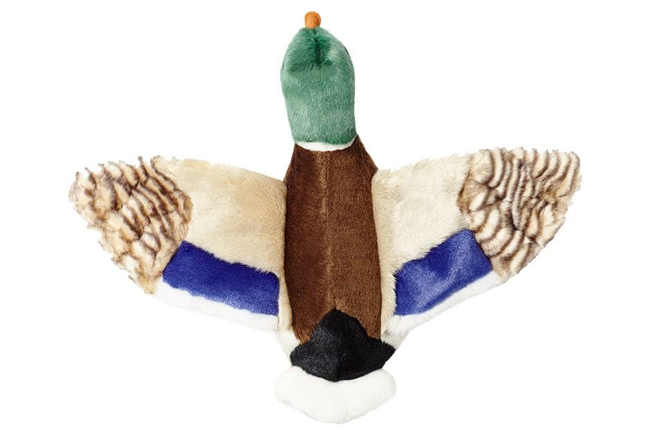 Fluff & Tuff Wally Mallard Dog Toy - Durable Plush Duck Chew Toy for Medium & Large Dogs - Perfect for Fetch, Tug of War & Cuddling