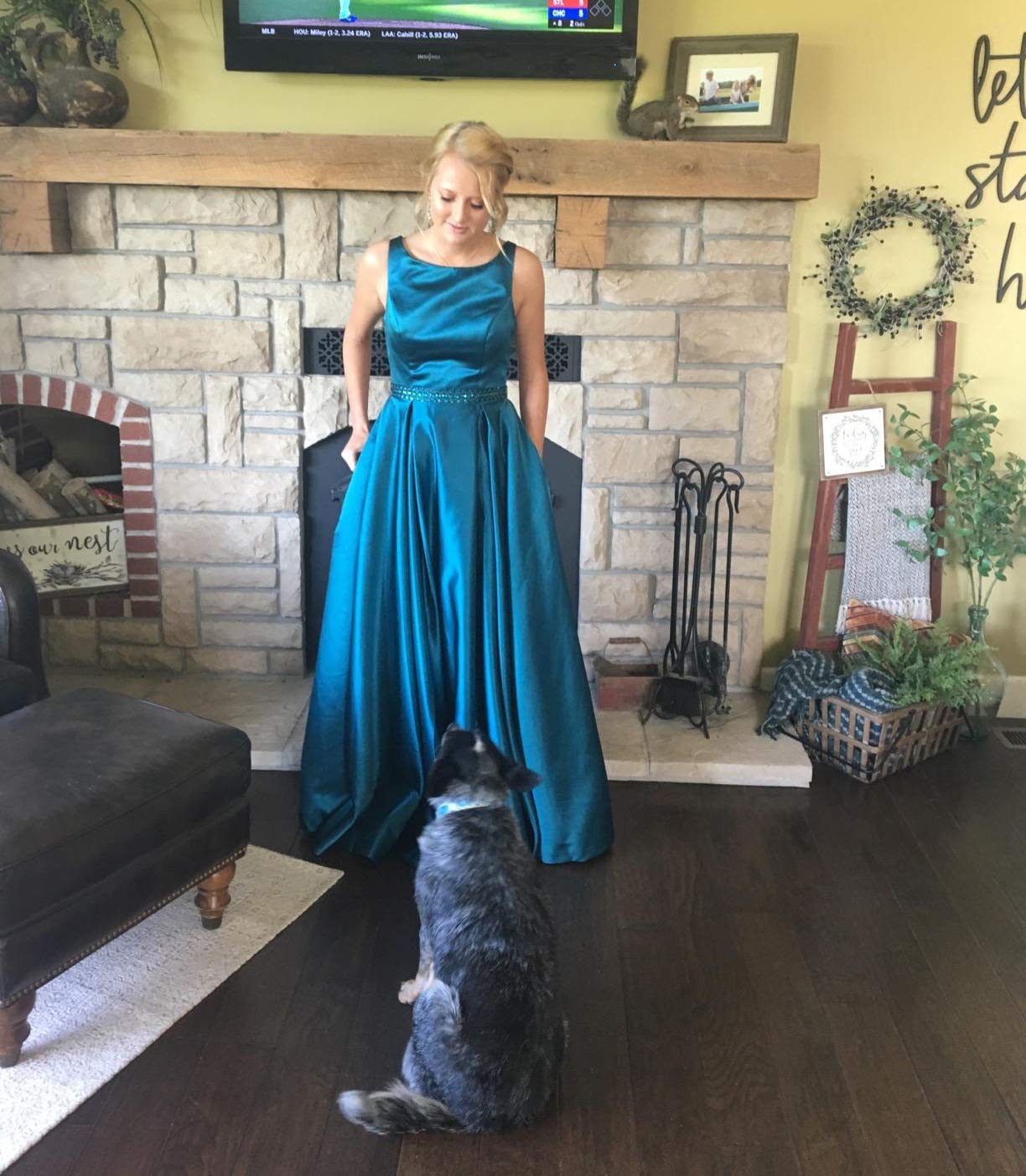 Elegant Long Satin A-Line Prom Dress for Women with Pockets - Dark Red Formal Gown Size 10 | Perfect for Homecoming, Evening Parties & Special Occasions
