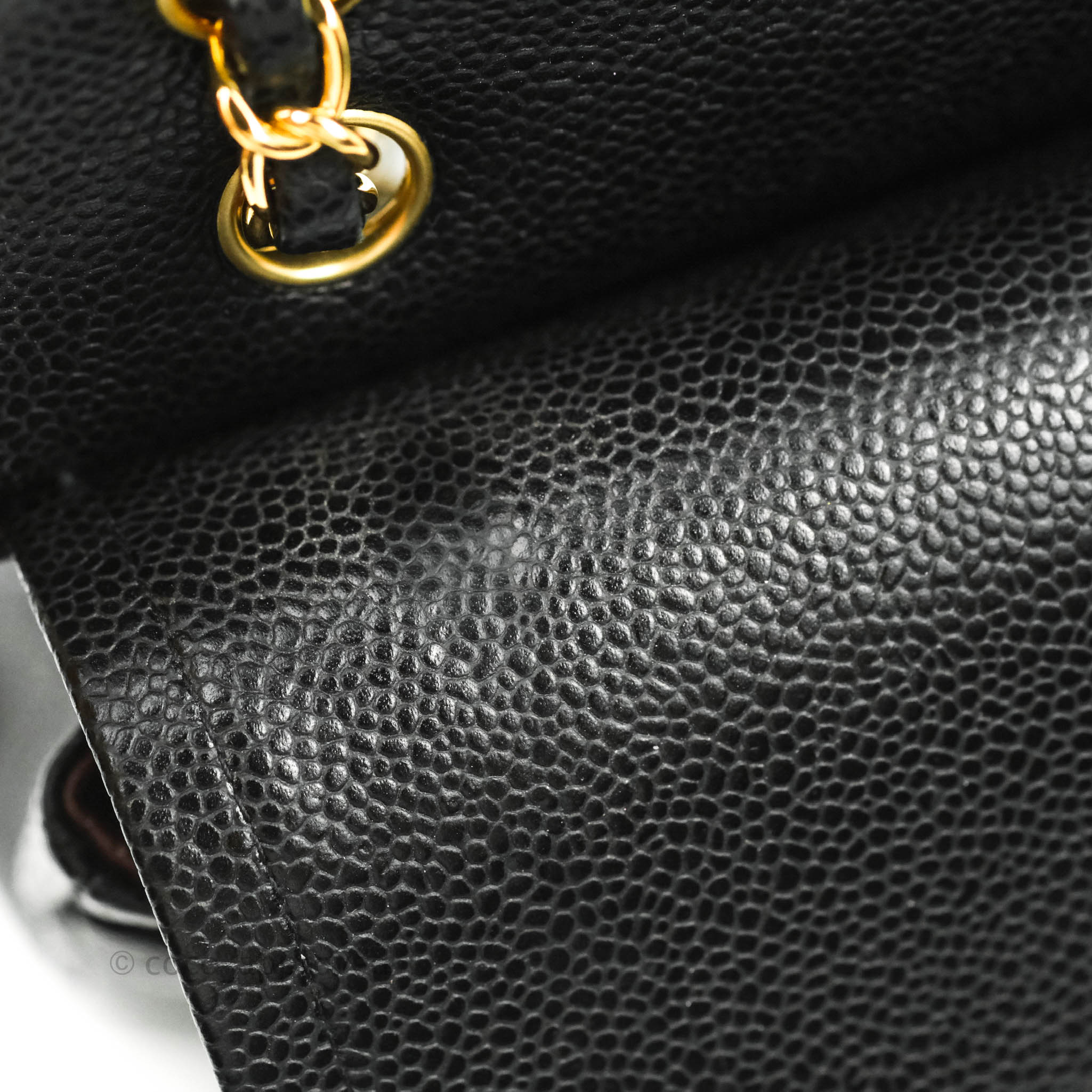 Chanel Classic Medium Double Flap Bag in Black Caviar Leather with Gold Hardware - Luxury Handbag for Women, Perfect for Work, Evening Events & Special Occasions