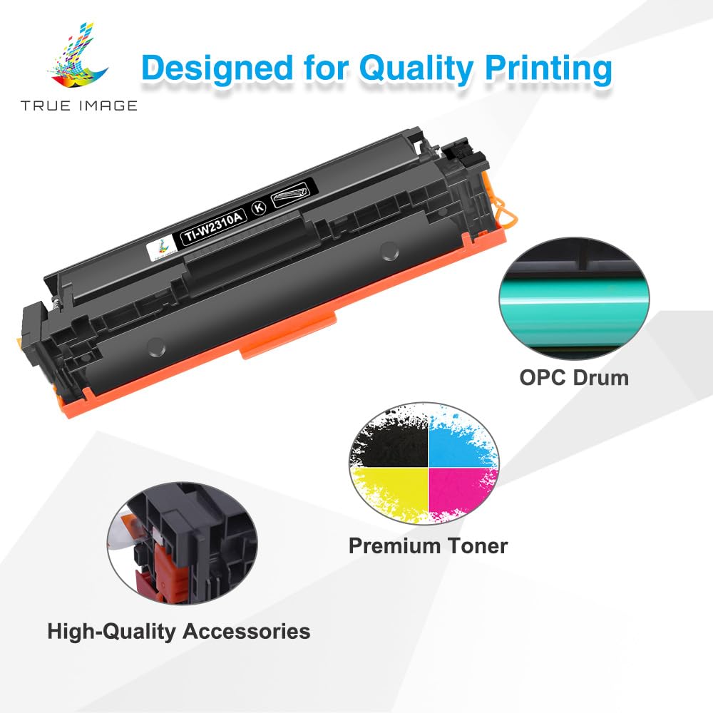 HP 215A Toner Cartridges 4 Pack - Compatible Replacement for W2310A W2311A W2312A W2313A - Works with HP Color LaserJet Pro MFP M182nw M183fw M155 Printers (Black, Cyan, Yellow, Magenta) - Ideal for Home & Office Printing Needs