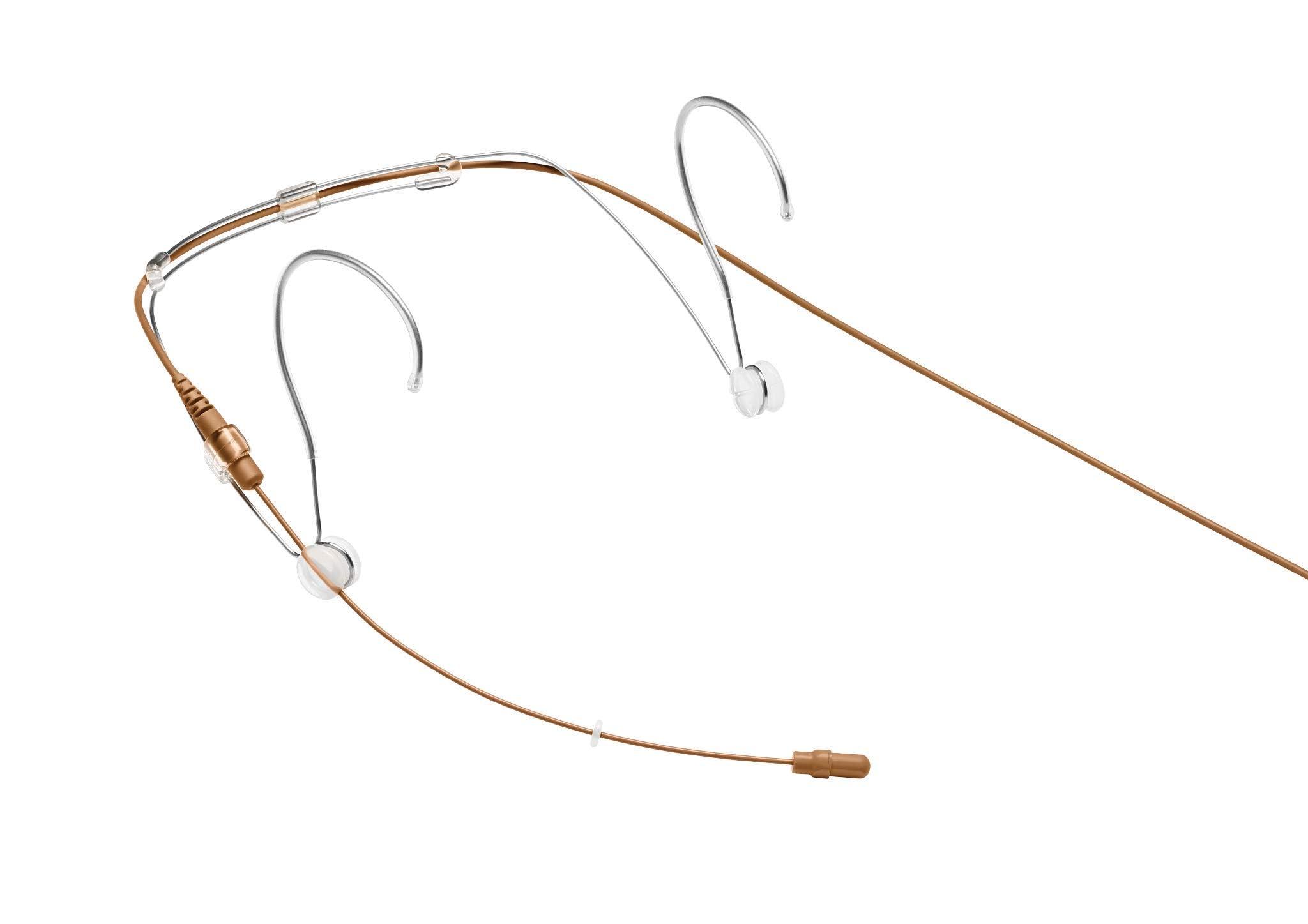 Shure DuraPlex Omnidirectional Headset Microphone with MTQG Connector - Cocoa (DH5C/O-MTQG) | Professional Studio Recording, Podcasting & Live Performances