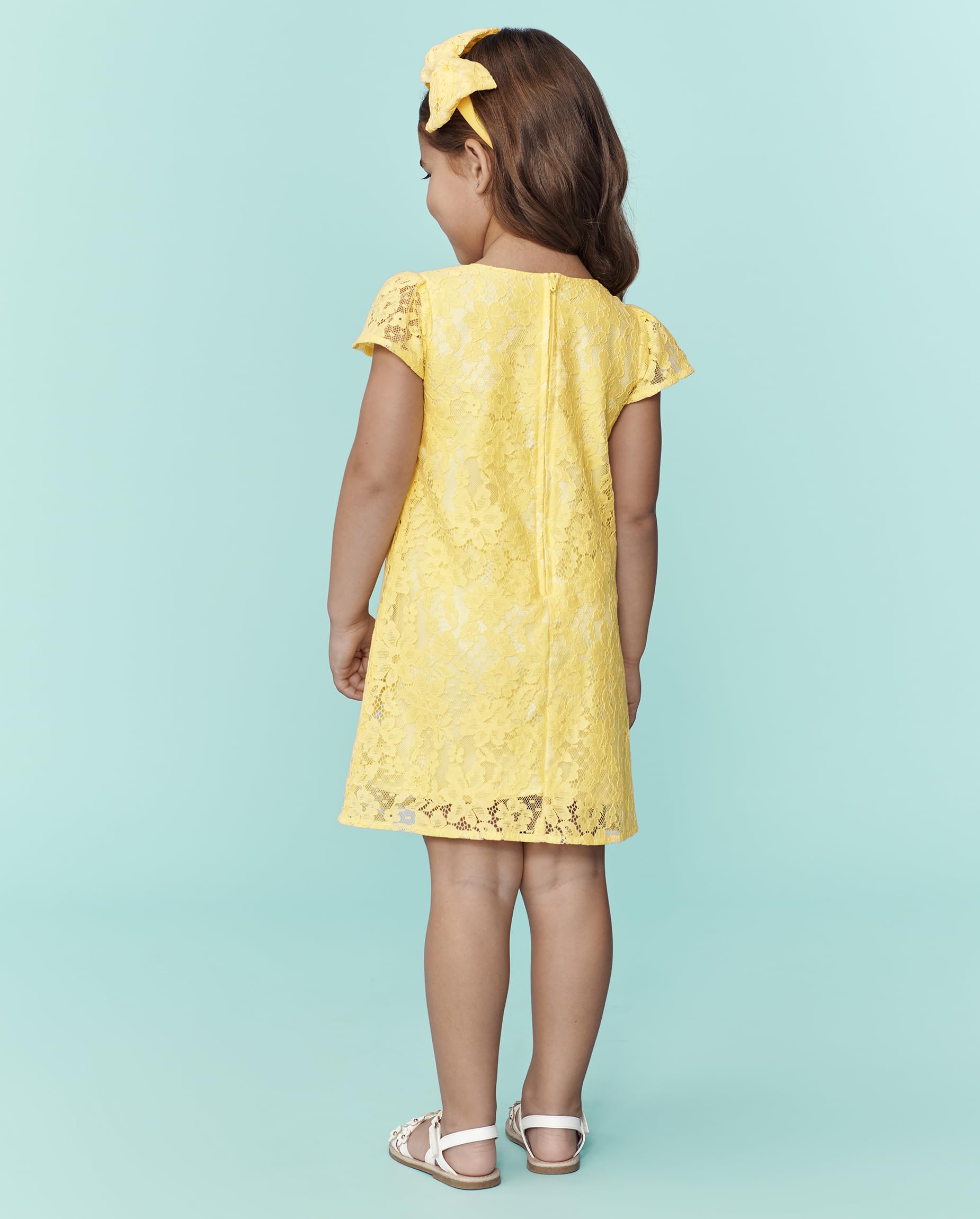The Children's Place Toddler Girls' Short Sleeve Party Dress - Cute & Comfortable Formal Wear for Special Occasions, Birthday Parties & Family Gatherings