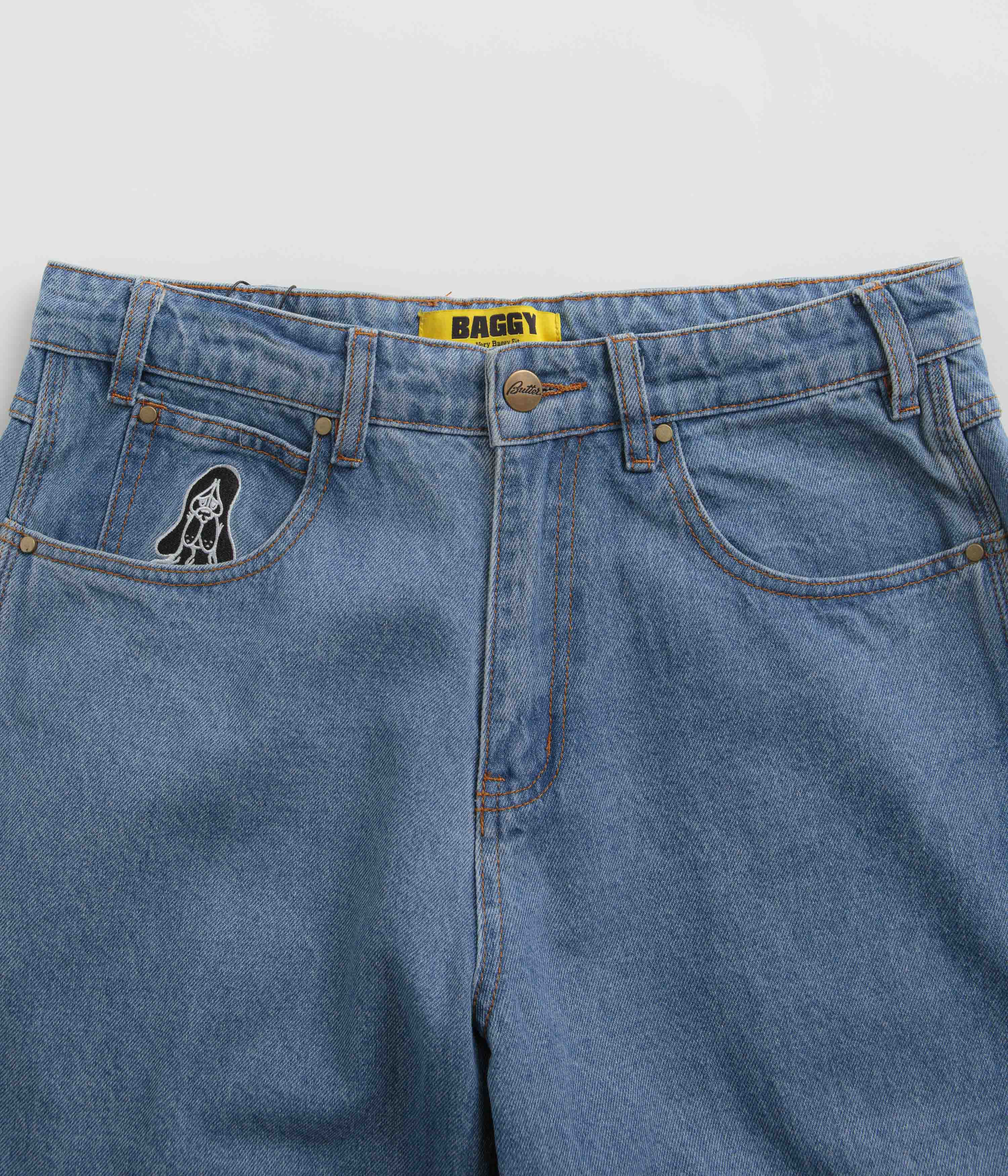 Butter Goods Hound Jeans - Washed Indigo Denim Pants for Men | Vintage Style Slim Fit Jeans | Perfect for Casual Wear, Street Style & Everyday Outfits