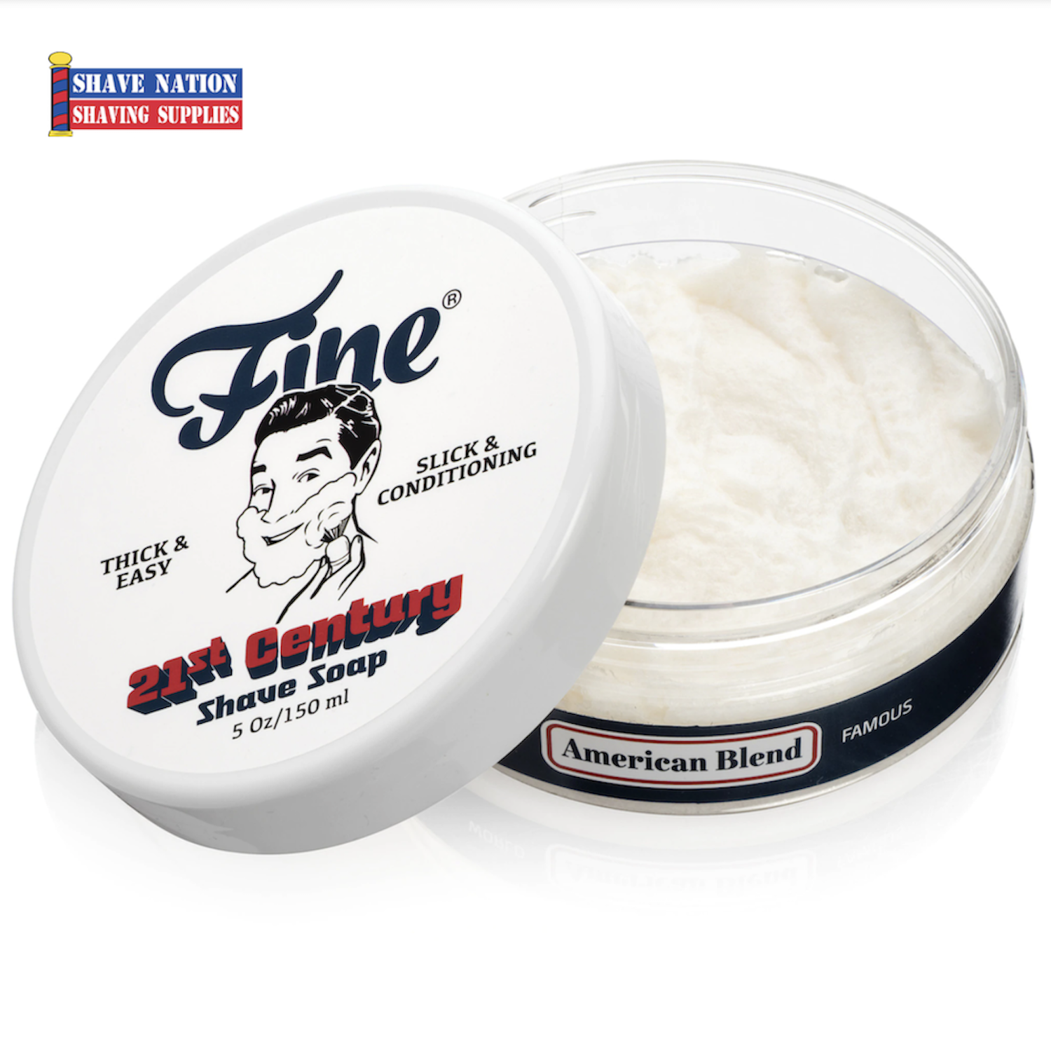 Premium Shaving Soap for Men - Classic Barbershop Formula with Natural Ingredients - Perfect for Wet Shaving, Grooming & Beard Care - Ideal Gift for Father's Day & Birthdays