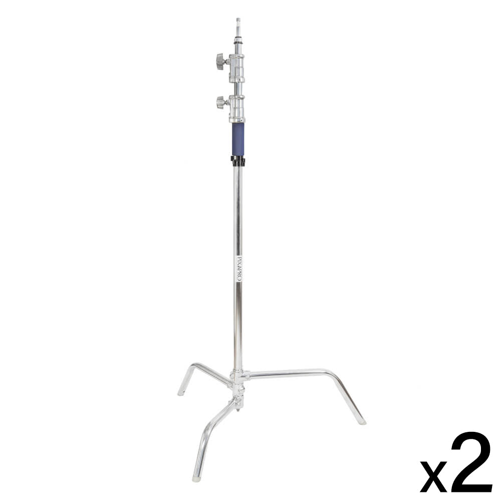 Professional C Stand with Spring Loaded Detachable Turtle Base - Heavy Duty Photography & Video Lighting Stand for Studio, Film Set, and YouTube Content Creation