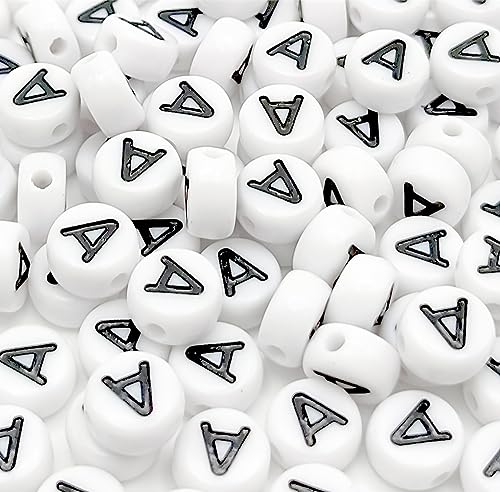 0White Round-Vowel A-500PCS