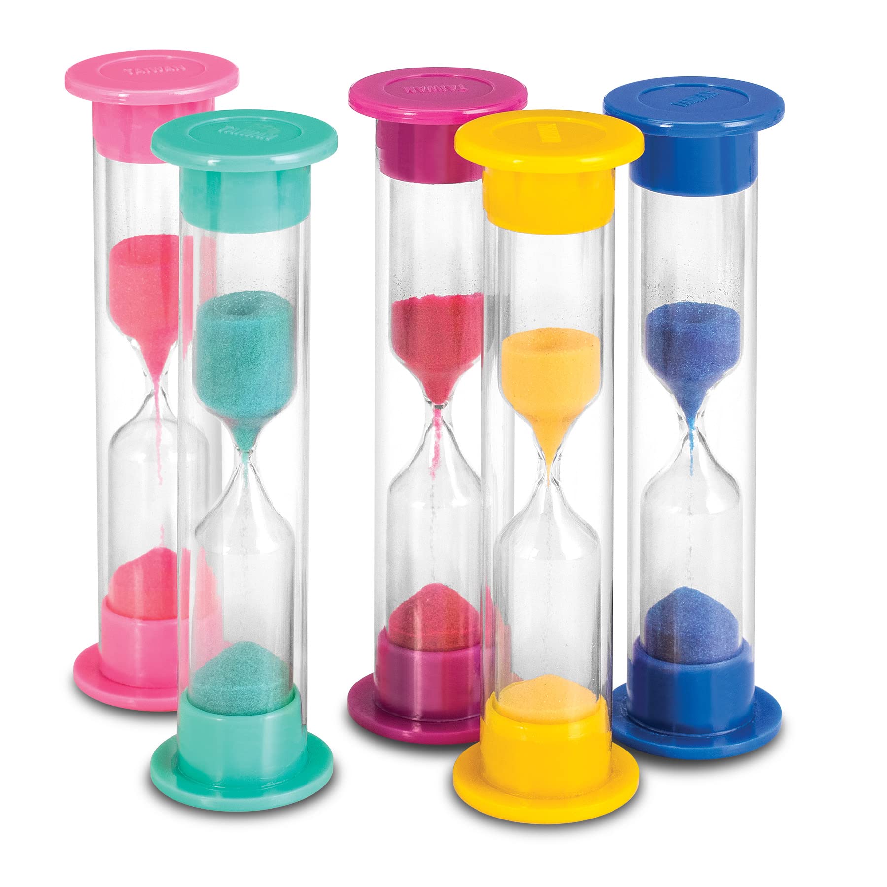 1 Minute Colorful Sand Timer - Pack of 100 for Teeth Brushing, Classroom Games, Board Games & Home Activities | Assorted Colors | Perfect for Kids, Teachers & Family Fun