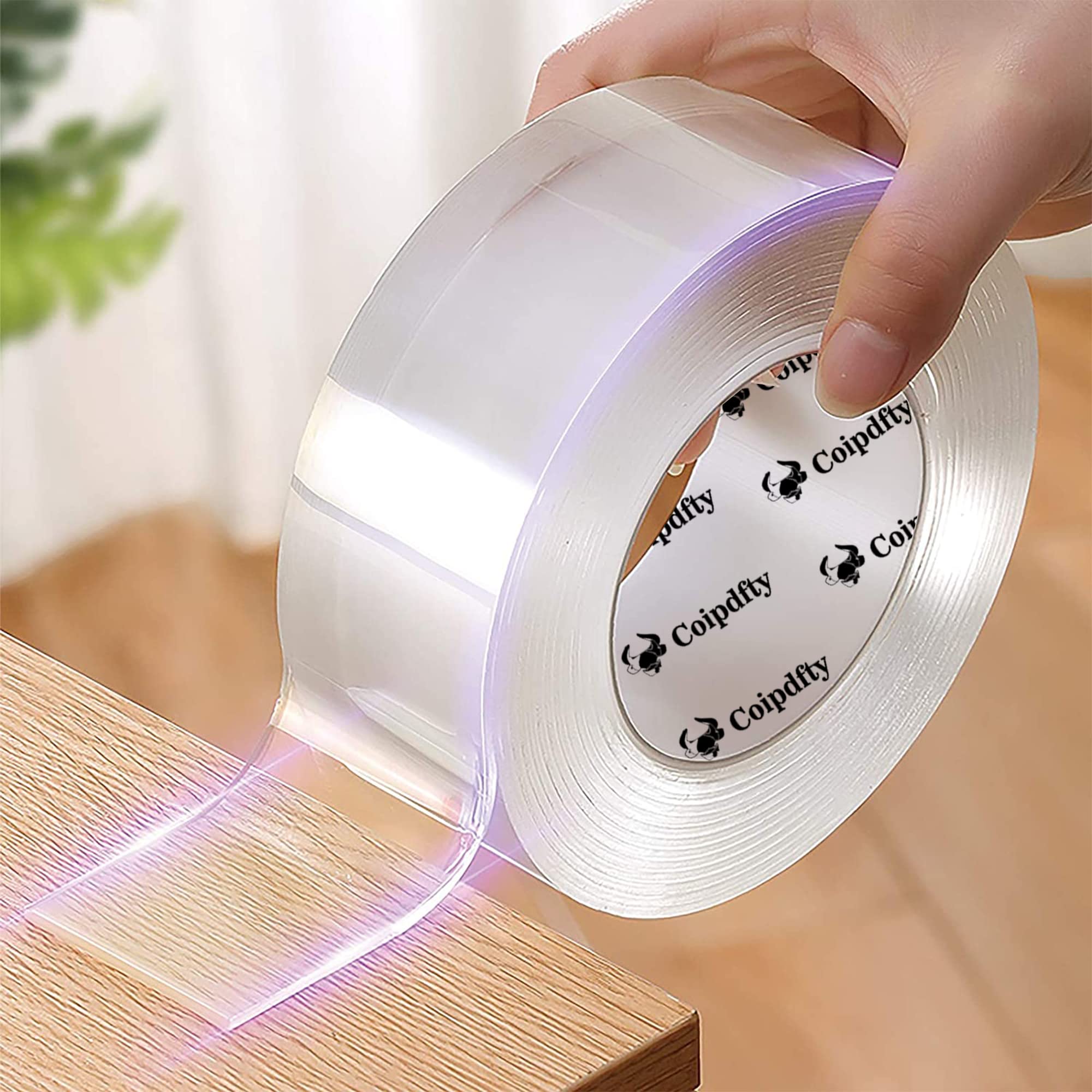 Strong Double Sided Tape for Walls - Removable Heavy Duty Mounting Adhesive for Posters, Photos & Wall Decor - Perfect for Home, Office & Dorm Room Organization