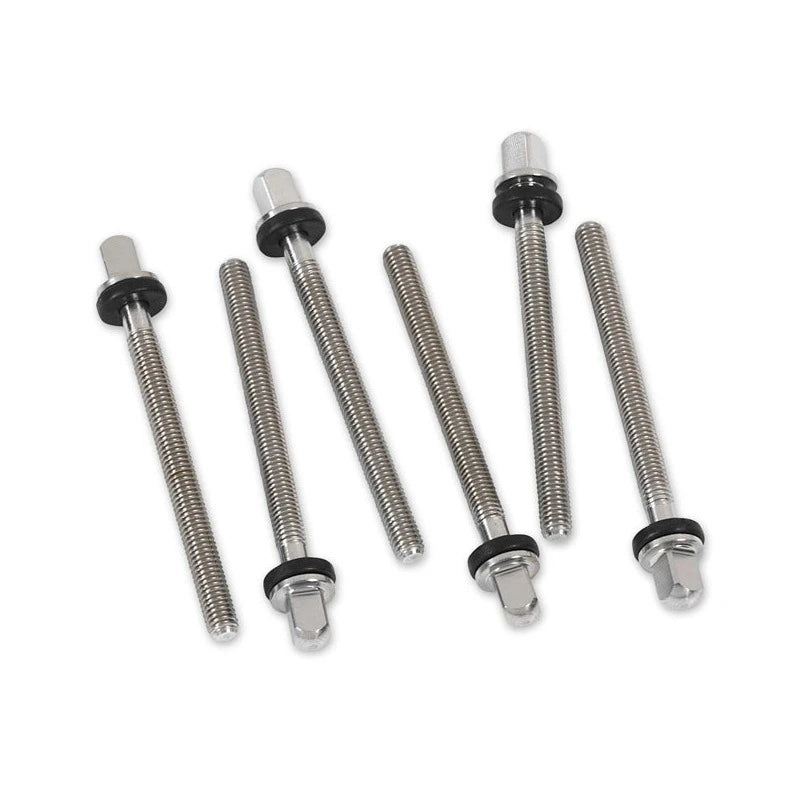 DWSM225S True Pitch Stainless Steel Tension Rod 2.37 inch for 5.5-6.5 inch Snare Drums (6-Pack) - Perfect for Drum Maintenance, Replacement Parts & Professional Drum Kits