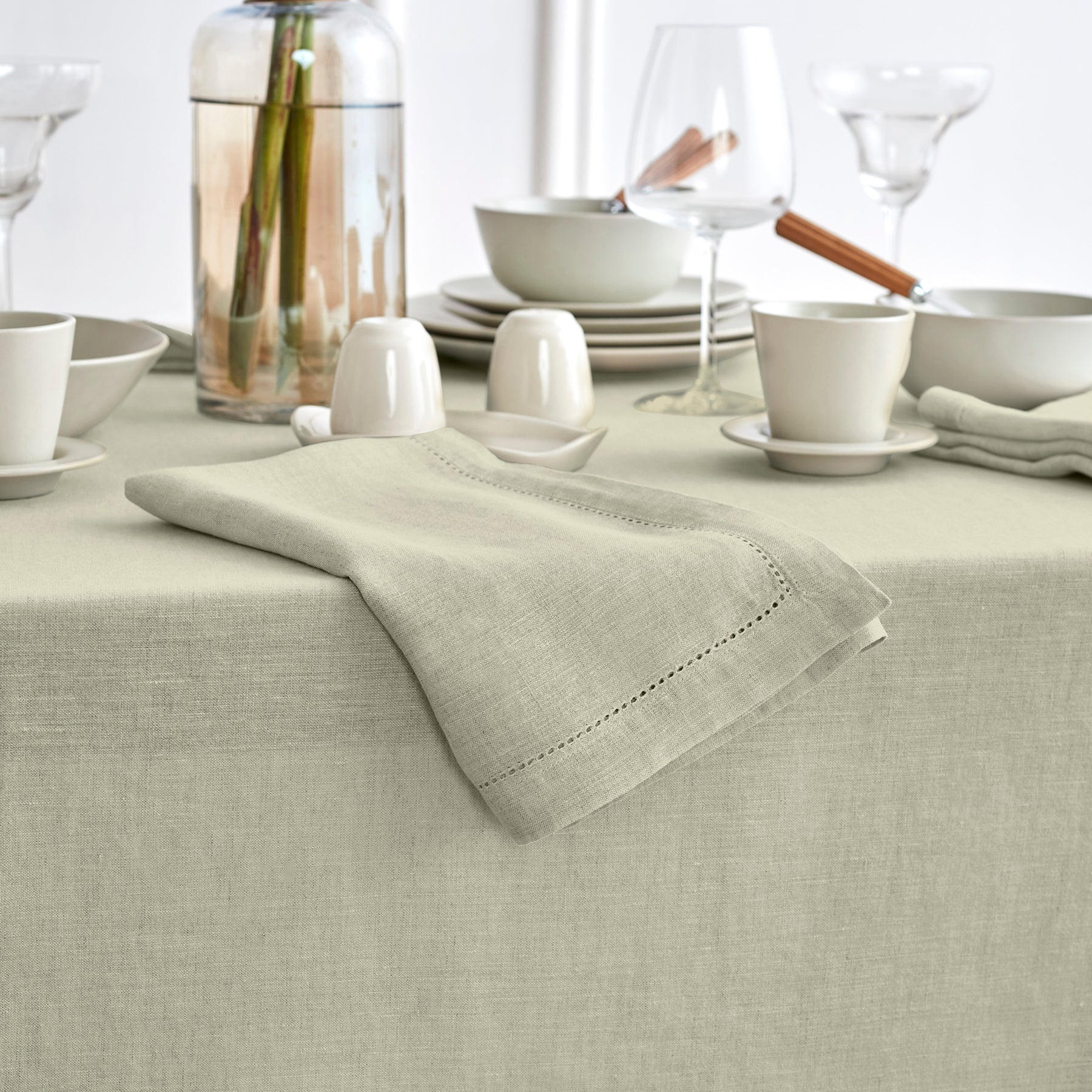 Sonoma Tablecloth - Premium Cotton Table Cover for Dining & Decor | Perfect for Parties, Weddings & Home Decor