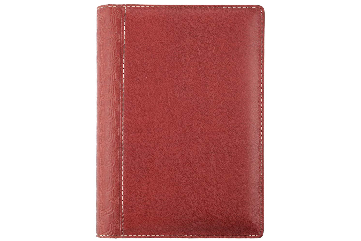 PROGRESSIO 2025 Daily Planner A5 (15 x 21cm) - 12-Month Texas Edition Lined Notebook - Handmade in Italy - Bordeaux Red | Perfect for Work, School & Personal Organization