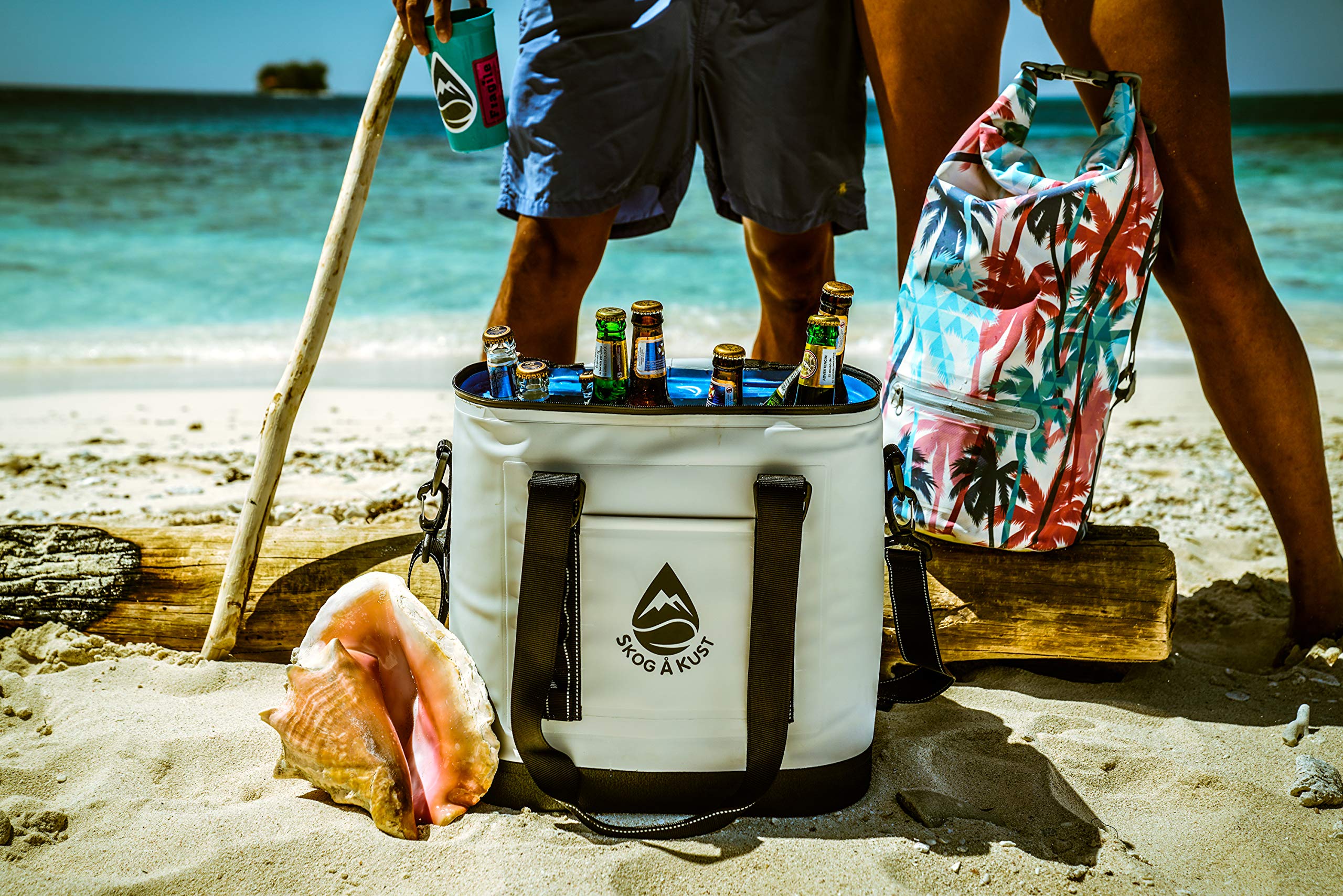 Skog Å Kust ChillSåk Airtight Leakproof Soft Cooler Bag for Picnics, Beach, Camping & Outdoor Adventures - Insulated Lunch Cooler with Shoulder Strap