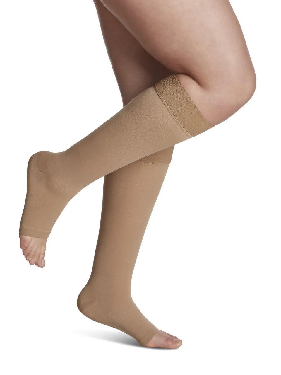 Sigvaris Opaque Calf 20-30 mmHg Open Toe Compression Socks for Women & Men - Medical Grade Support for Circulation, Swelling Relief - Perfect for Travel, Work & Recovery