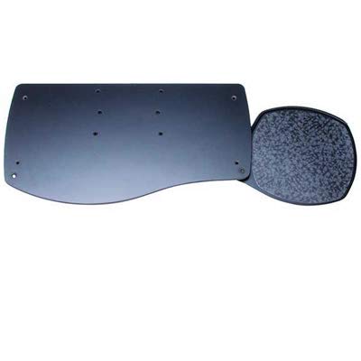 WorkRite UB-2110RLN Ultra-Thin Ergonomic Mouse Pad for Keyboard Tray - Black | Non-Slip Surface for Office & Home Workspace | Perfect for Computer Desks & Standing Workstations