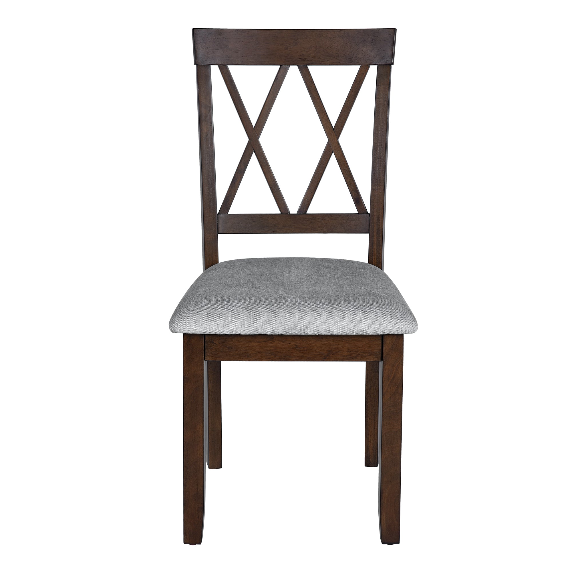 Set of 2 Upholstered Fabric Dining Chairs with Solid Wood Legs & Padded Seats - Modern Accent Chairs for Kitchen, Dining Room & Breakfast Nook - Comfortable Stylish Seating for Home Decor