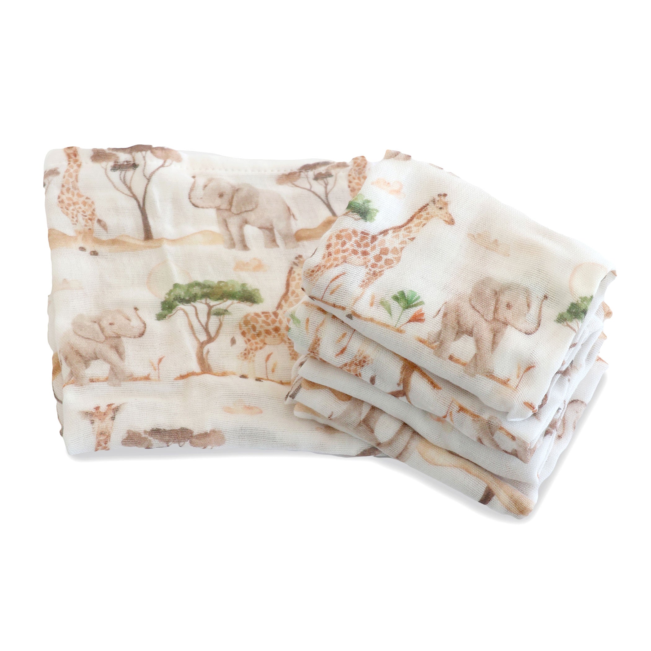 Premium 6-Pack Bamboo Muslin Face Cloths - Soft & Eco-Friendly for Baby Care, Makeup Removal & Gentle Exfoliation - Ideal for Sensitive Skin & Sustainable Skincare Routine