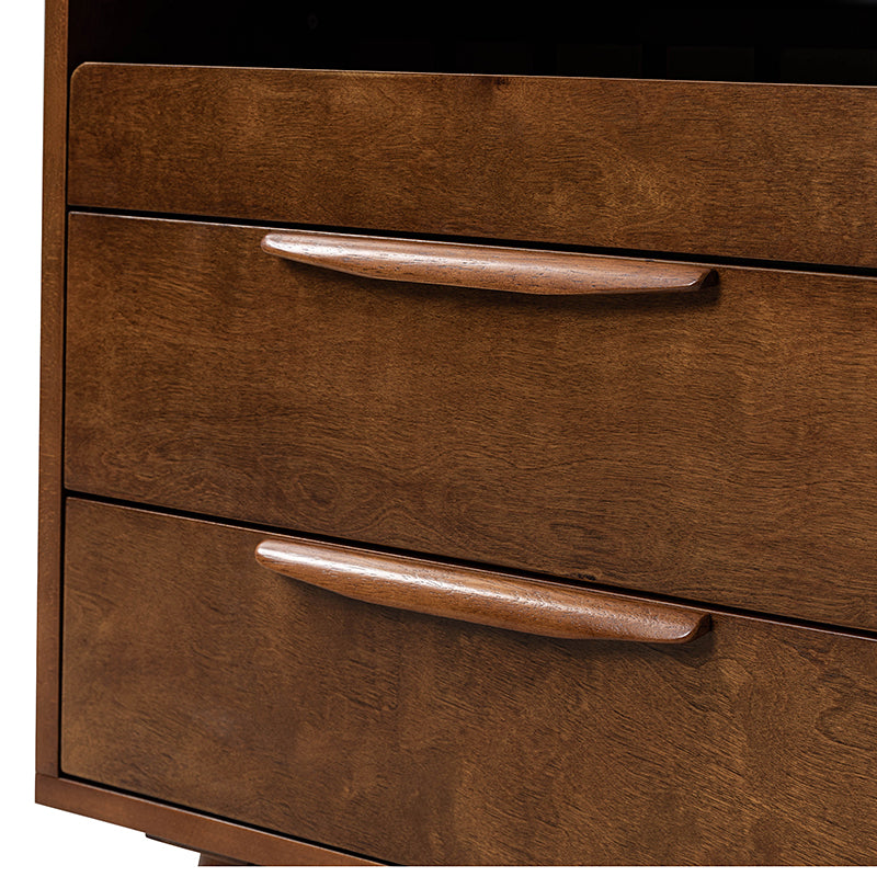 Janet 3-Drawer Nightstand with Optional Styles - Modern Bedside Table for Bedroom, Living Room & Office Storage