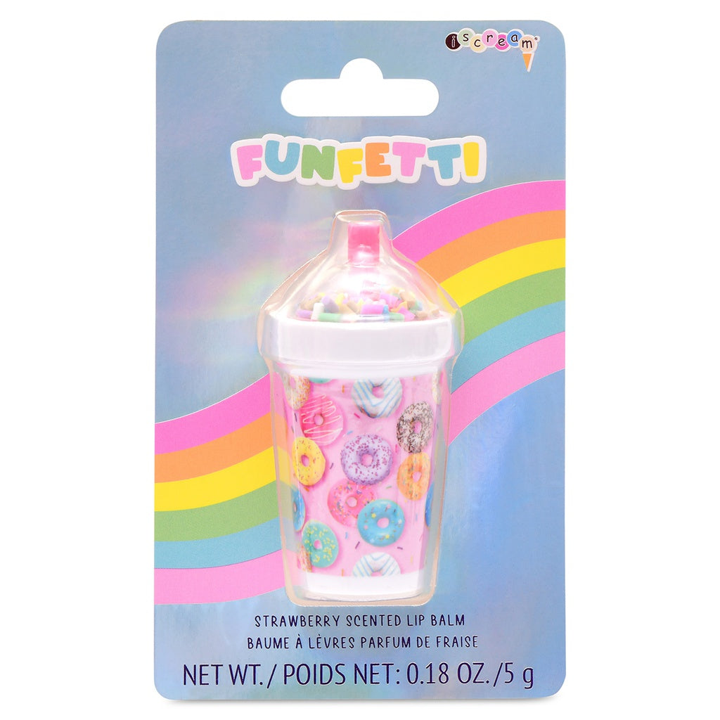 Iscream Funfetti Lip Balm - Moisturizing & Tinted Lip Care with Sparkles | Perfect for Dry Lips, Everyday Use & Gift Giving