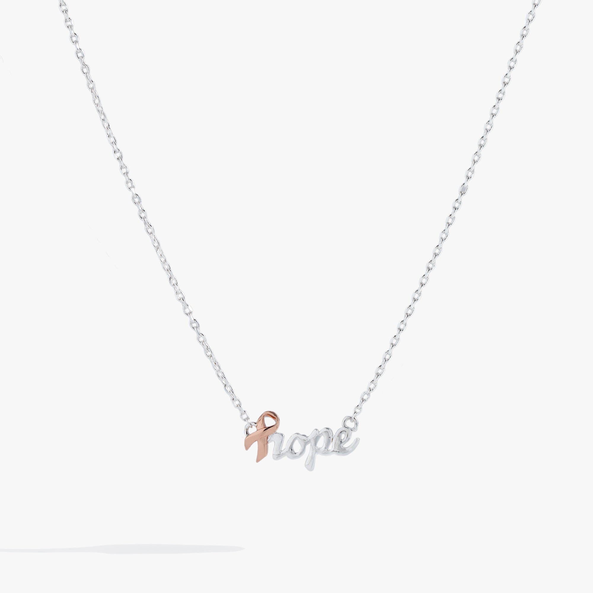 Breast Cancer Awareness Hope Necklace - Inspirational Pink Ribbon Jewelry for Survivors & Supporters - Perfect for Fundraisers, Gifts & Awareness Events