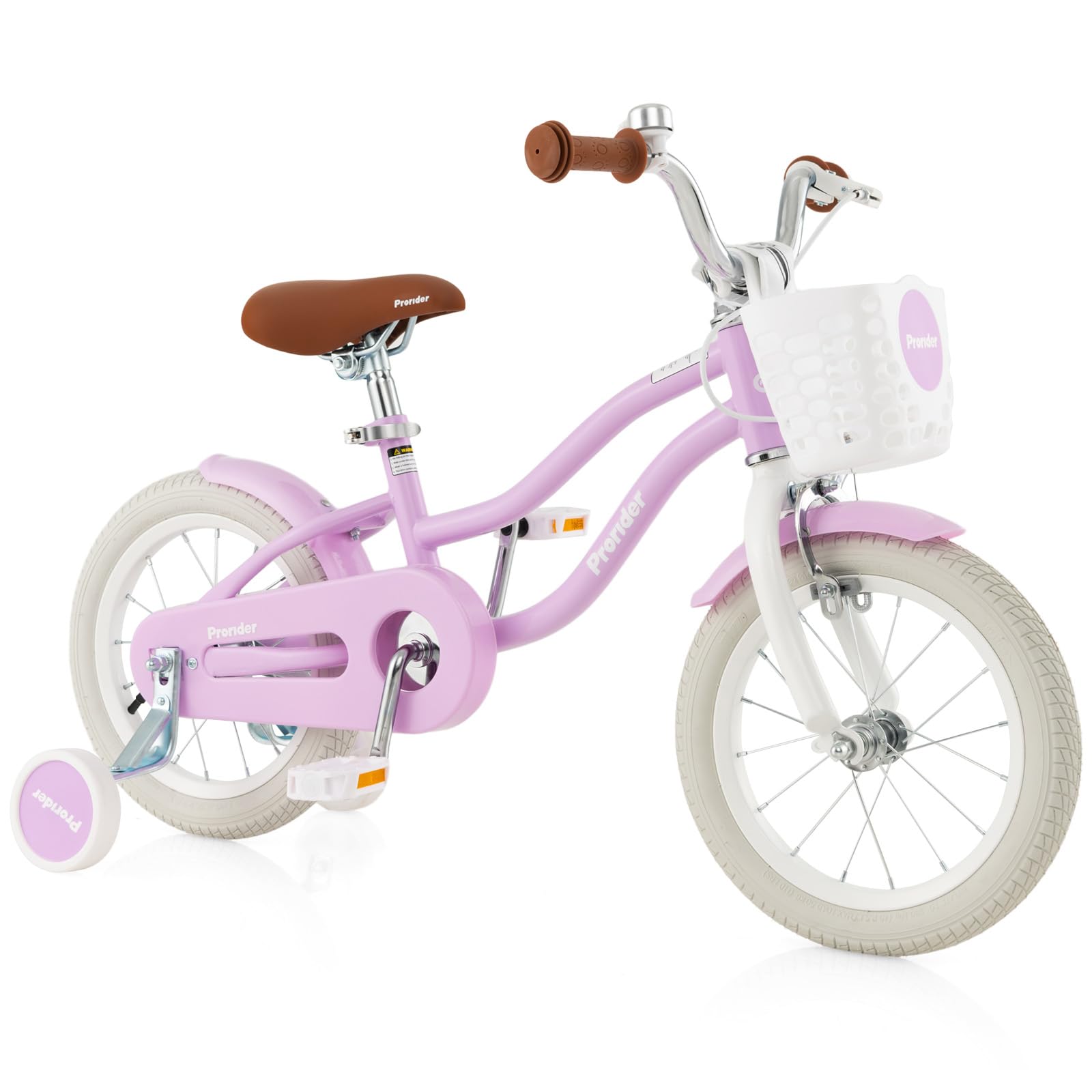 BABY JOY 12 14 16 18 20 Inch Kids Bike for Boys & Girls - Adjustable Seat, Removable Basket, Hand & Coaster Brakes - Training Wheels & Kickstand Included - Multi-Color Children's Bicycle for Outdoor Riding, Park Adventures & Neighborhood Fun