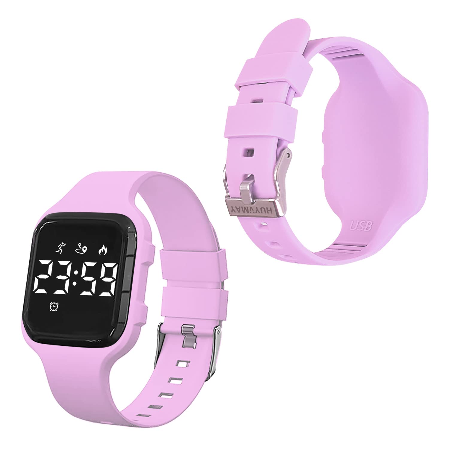 Kids Fitness Tracker Watch - Step Counter, Calorie & Distance Monitor, LED Sports Watch with Timer, 2 Alarms, 21-Day Battery Life - No App/Bluetooth Needed - Perfect for Boys & Girls Outdoor Activities, School PE & Daily Exercise
