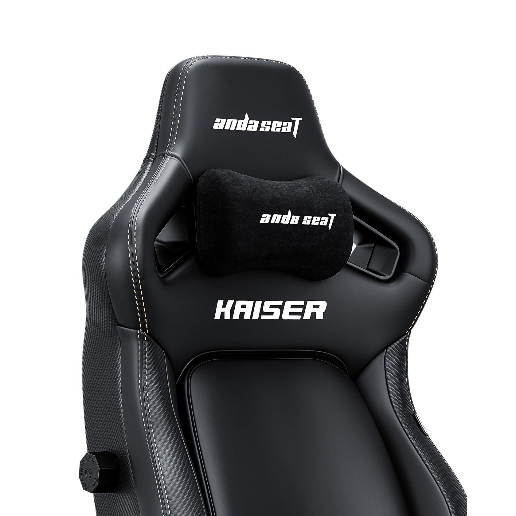 Anda Seat Kaiser 4 Series Premium Gaming Chair - Ergonomic Office & Racing Style Computer Chair with Adjustable Lumbar Support - Large Size in Elegant Black - Perfect for Gamers, Streamers & Home Office Workers