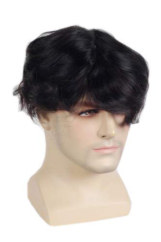 9x7 Dark Brown Fully Human Hair Front Lace Mirage Hair Patch Wig for Men - Natural Look for Thinning Hair & Bald Spots | Perfect for Daily Wear, Cosplay & Special Occasions