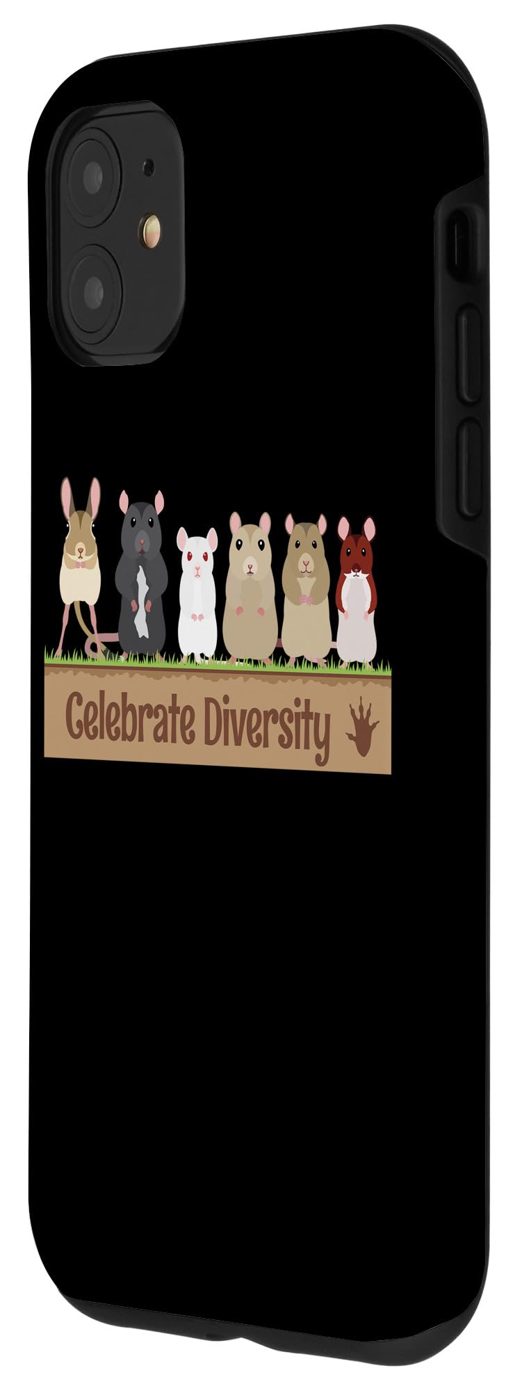 iPhone 11 Rat-Themed Phone Case - Cute Rodent Design Protective Cover for iPhone 11 - Perfect Gift for Rat Lovers & Pet Owners - Great for Daily Use, Work, and Travel