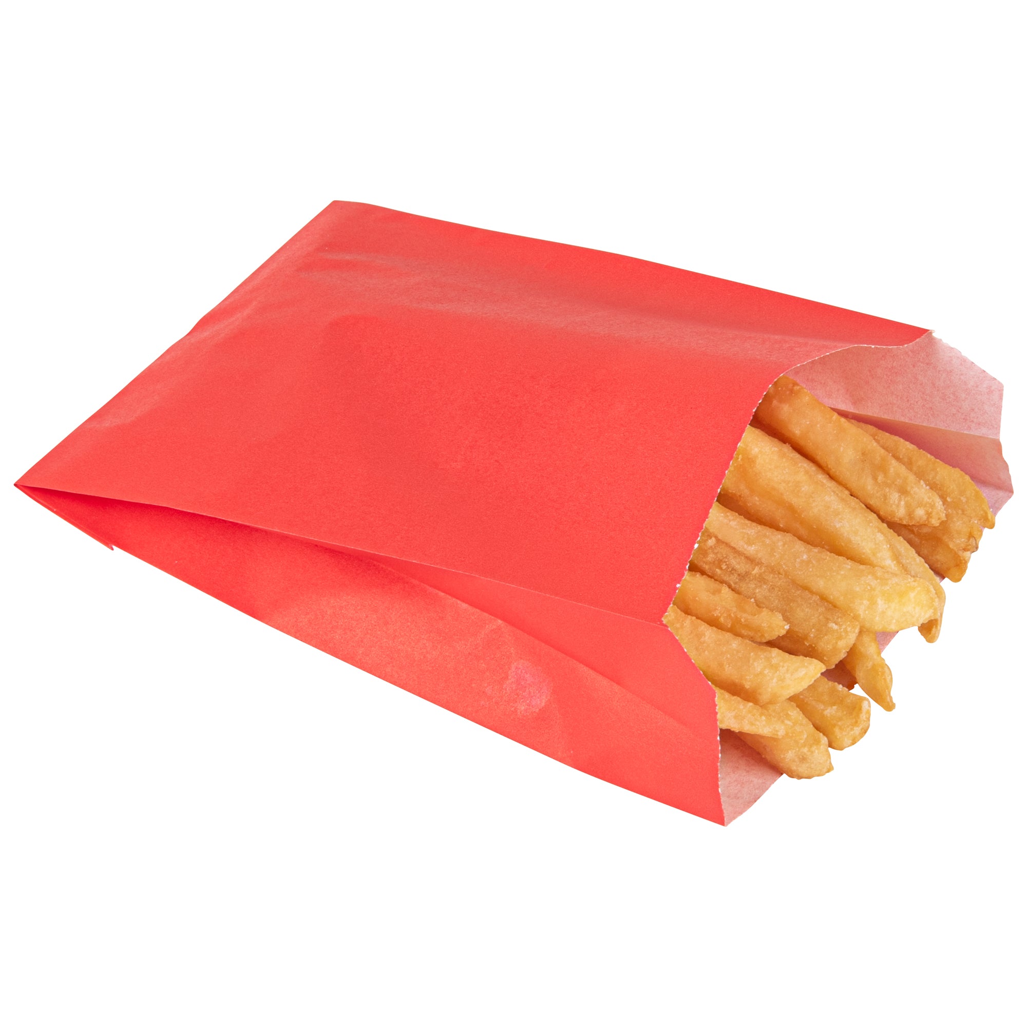 Premium Red French Fry & Snack Bags 4.25
