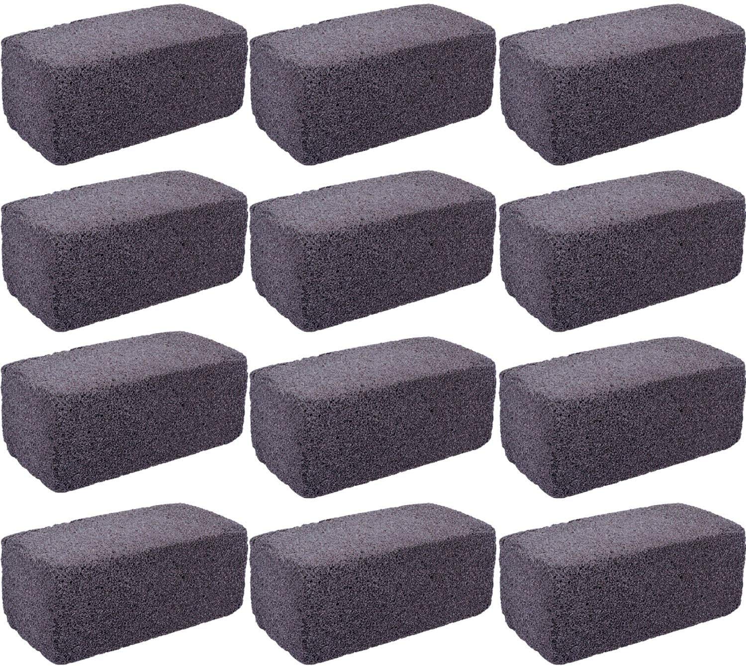 Tiger Chef Griddle Grill Brick Cleaner - 12 Pack for Blackstone Griddles & Outdoor Grills | Heavy-Duty Scrubber for BBQ, Camping & Backyard Cooking
