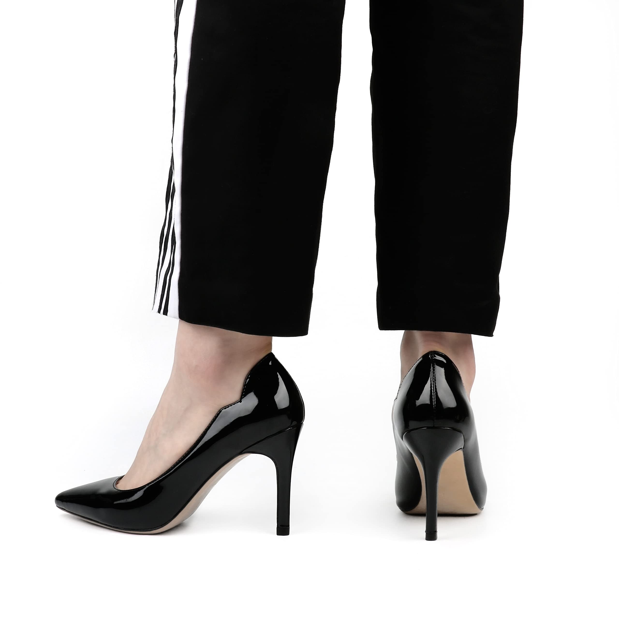 JOY IN LOVE Women's 3.5 Inch Stiletto High Heel Pointed Toe Pumps - Elegant Dress Shoes for Office, Party & Special Occasions