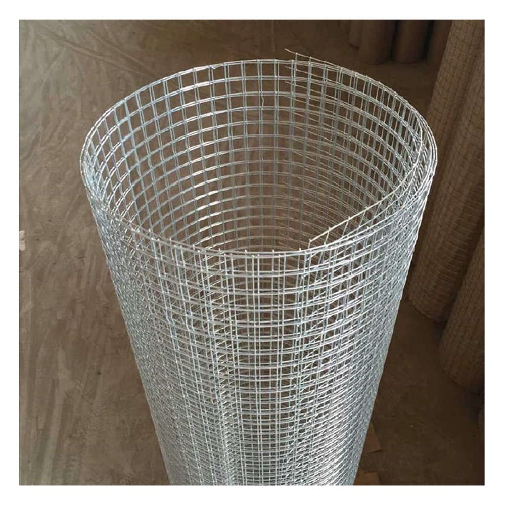 MAHFEI Hot Dip Galvanized Chicken Wire Mesh - 1/1.3cm Square Hole Hardware Cloth for Garden Fencing, Rodent Protection & DIY Projects | Durable Welded Wire Mesh Sheet for Poultry Coops, Plant Support & Home Security