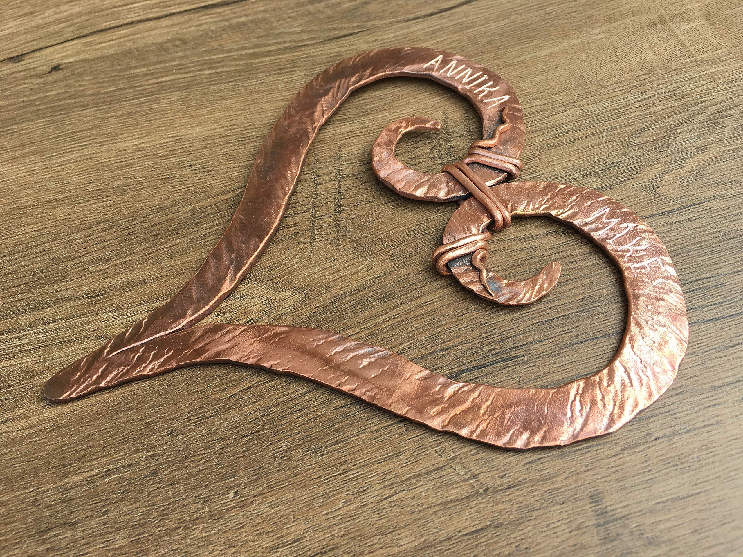 Copper Anniversary Gift for Her - Elegant Copper Heart Keepsake - 7th Year Wedding Gift for Couples - Perfect for Anniversaries, Romantic Occasions & Home Decor