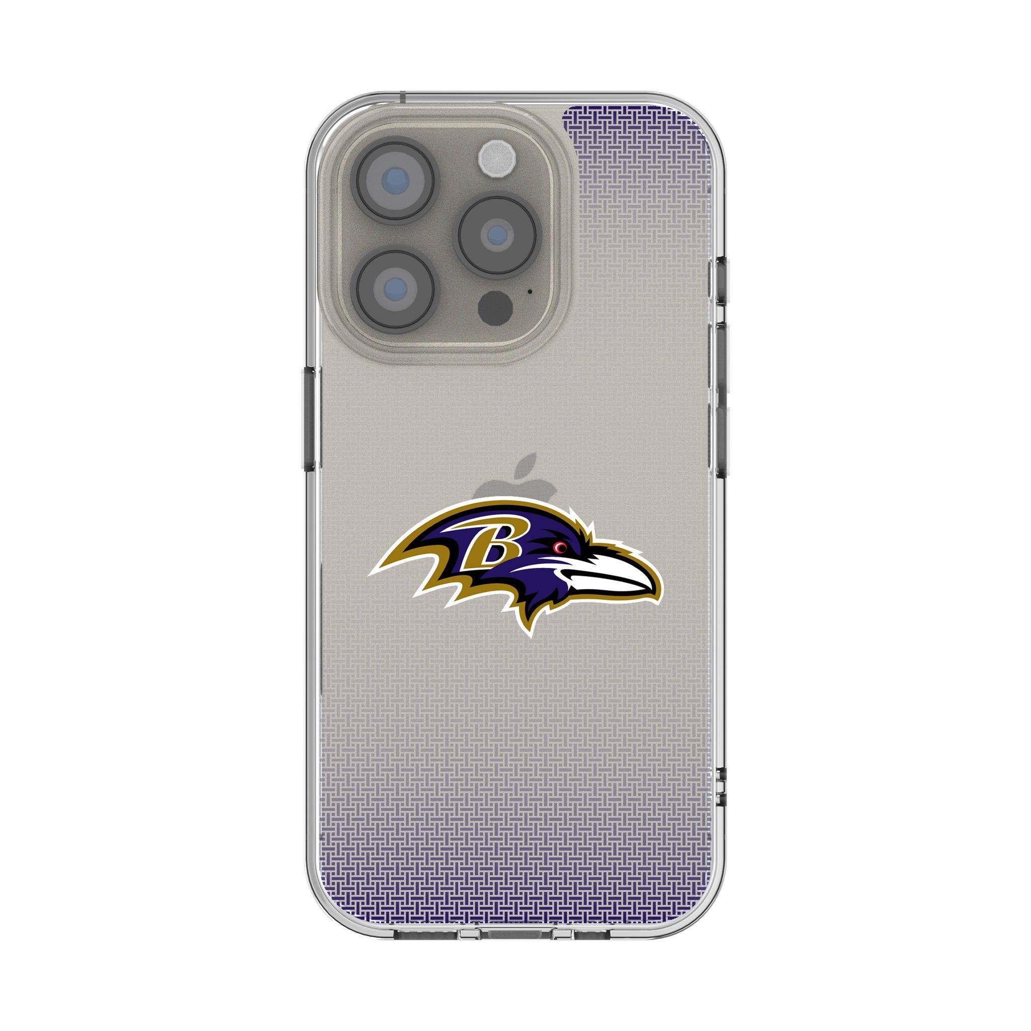 Baltimore Ravens Linen Clear Phone Case for Apple iPhone 14/13/12/11 Pro Max - Slim Protective Cover with Team Logo - Perfect for Game Day & Everyday Use