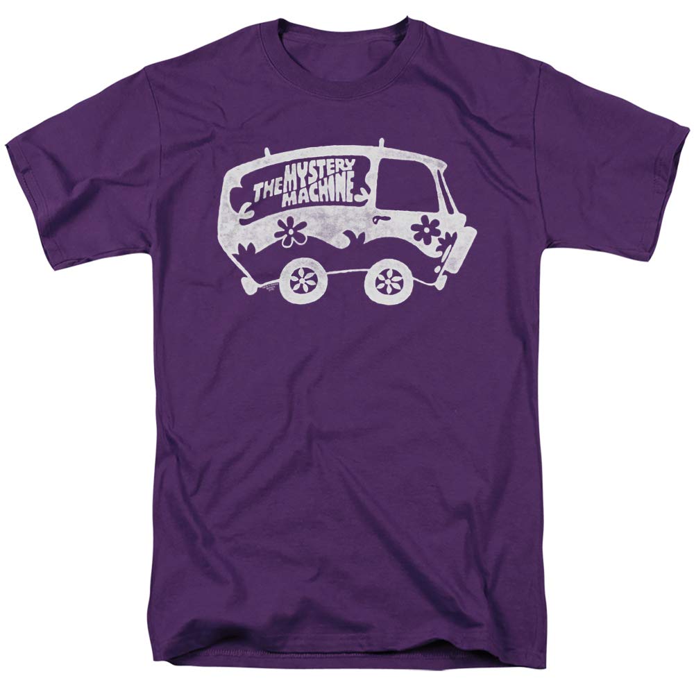Scooby-Doo Mysterious Shadow Unisex T-Shirt for Men & Women - Purple, Large - Casual Wear, Halloween Costume, Cartoon Fan Gift