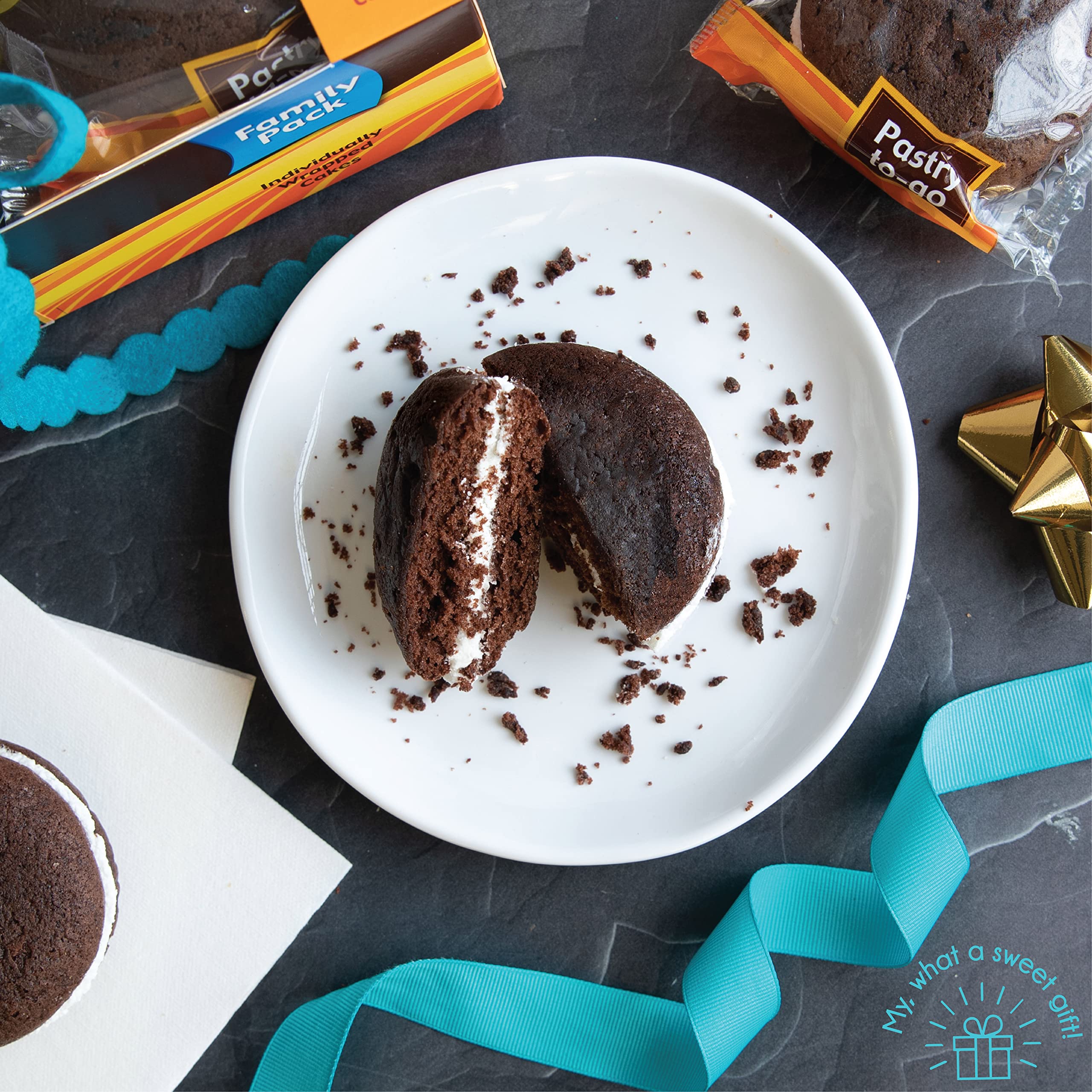 1.5 Oz Whoopie Pies Snack Cakes - 80 Count Dairy Free & Nut Free Pastries by Stern's Bakery | Perfect for Office Snacks, School Lunches & Afternoon Treats