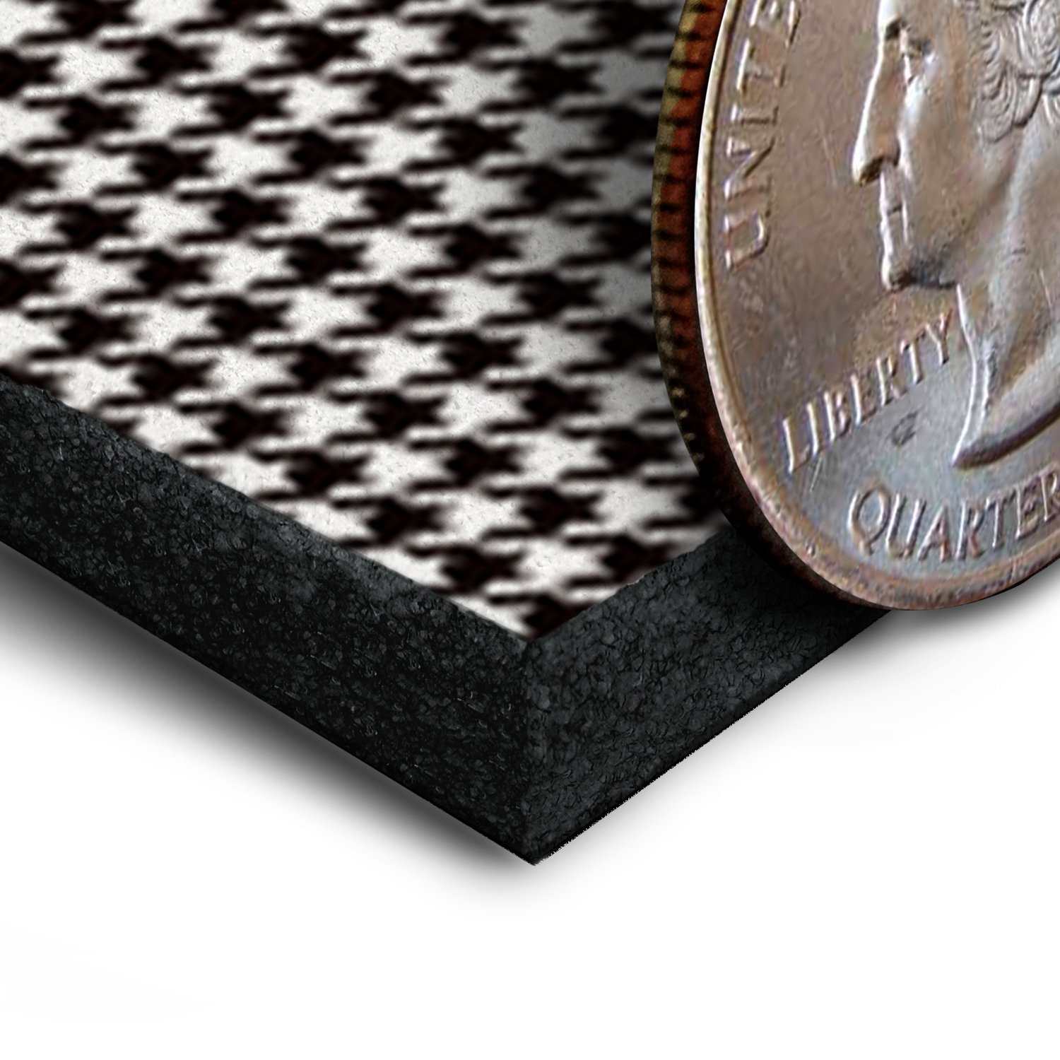 Coverking Rear 60/40 Bench Custom Fit Seat Cover for Jeep Grand Cherokee - Neosupreme Houndstooth with Black Sides | Waterproof & Durable Protection for Pets, Kids & Spills | Perfect for Off-Road Adventures & Daily Commutes