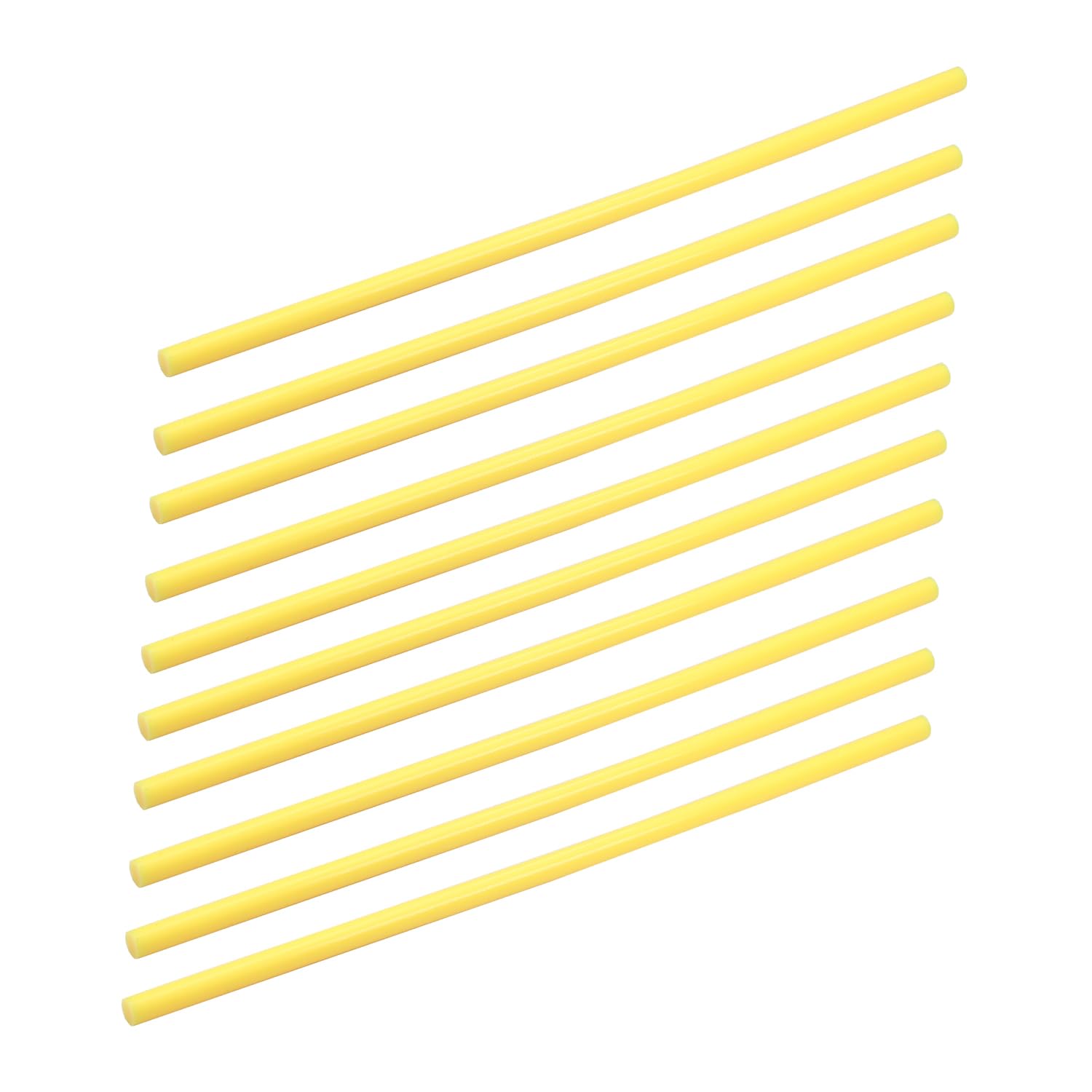 Aicosineg 10Pcs Hot Glue Sticks Bulk - Dual Temperature Craft Glue Gun Refill Sticks, 0.28x10 Inch Light Yellow Mini Hot Melt Adhesive for DIY Projects, Arts & Crafts, Home Repairs, and School Supplies