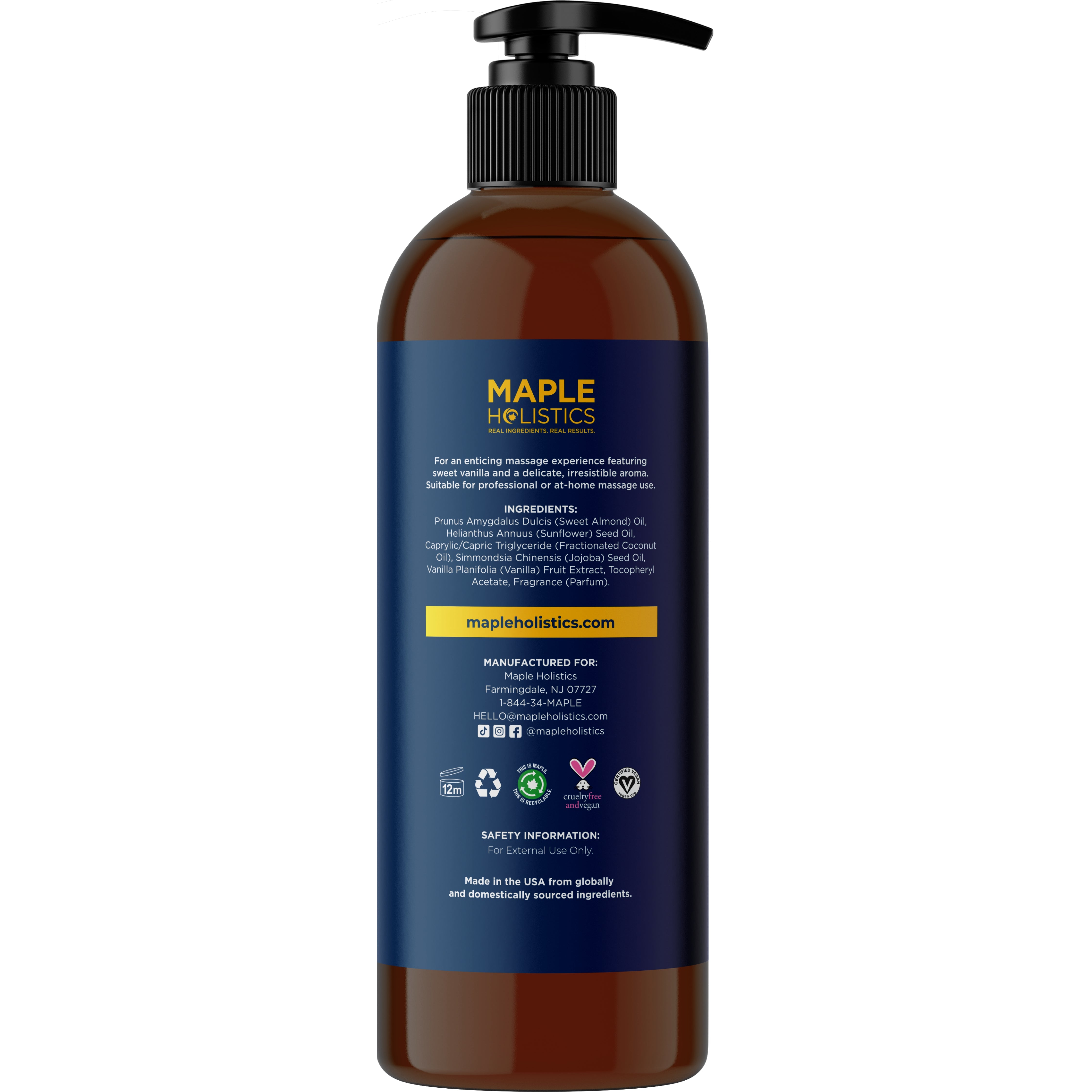 Luxury Aromatherapy Massage Oil for Relaxation & Romance - Perfect for Couples, Spa & Home Use