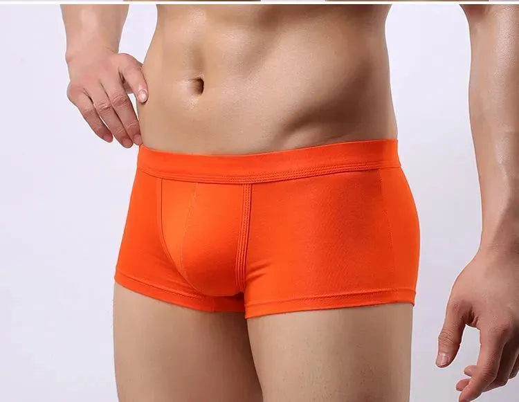 Premium Men's Cotton Boxer Shorts 4-Pack - Soft Breathable Underwear for Everyday Comfort & Lounge Wear