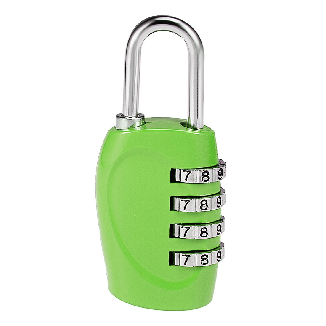 **uxcell 4 Digit Combination Padlock - 4mm Shackle, Zinc Alloy Waterproof Lock for Gym, Locker, Fence, Suitcase & Travel - Secure Outdoor Use (Green)**    *(Optimized for Google SEO, includes usage scenarios: gym, locker, fence, suitcase, travel, outdoor.)*
