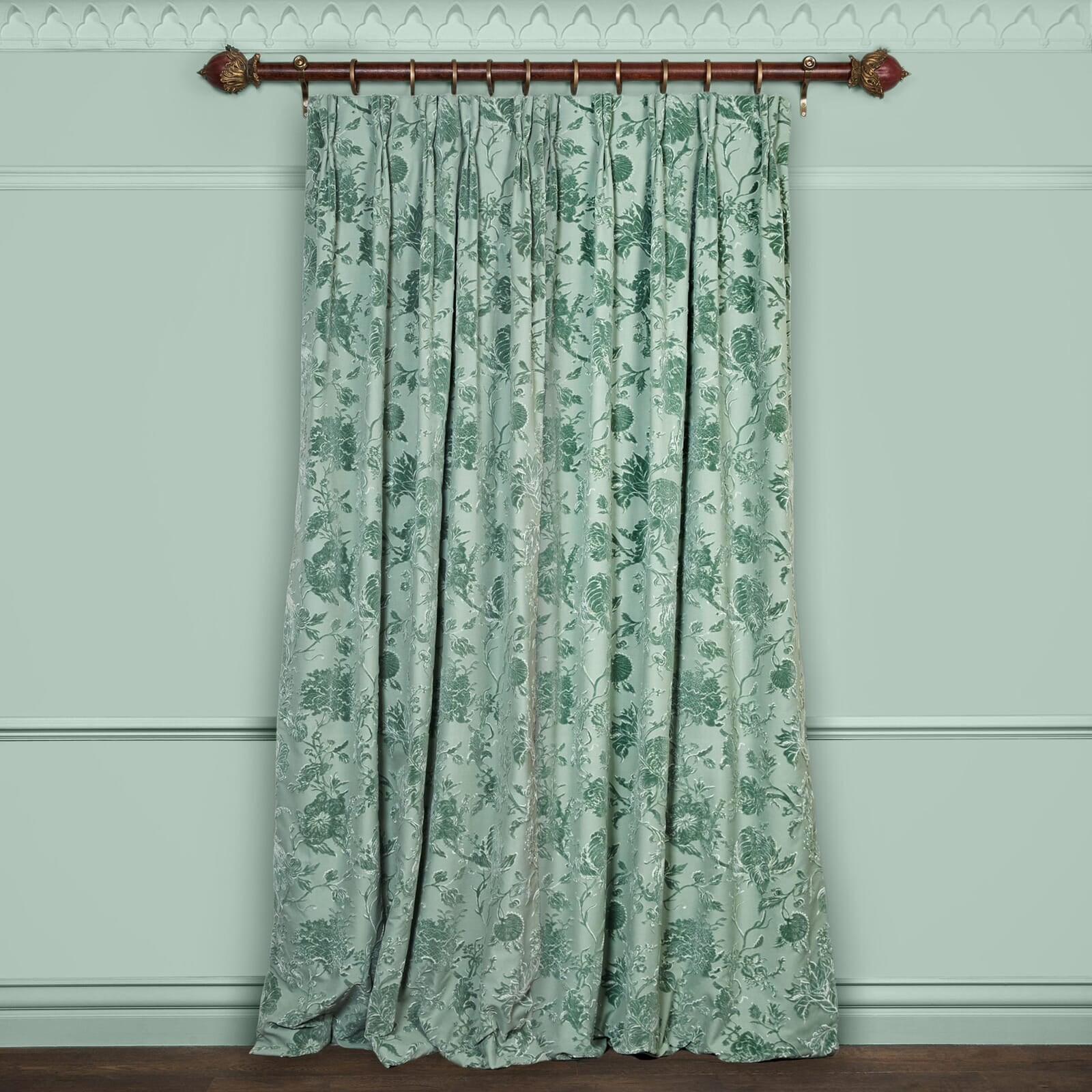 ARTEMIS Cut Velvet Eucalyptus Green Duvet Cover Set - Luxury Soft Bedding for Master Bedroom & Guest Room Decor