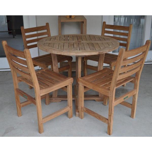 Windham 5-Piece Dining Set - Modern Wooden Table & Chairs for Kitchen, Dining Room, or Outdoor Patio - Perfect for Family Meals & Entertaining Guests