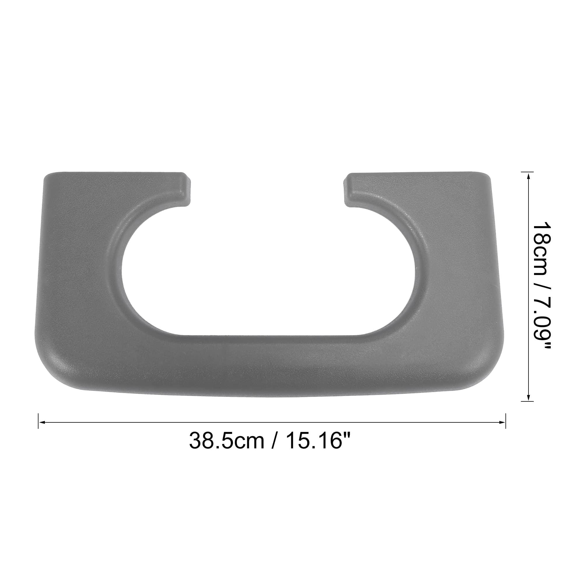 X AUTOHAUX Replacement Center Console Cup Holder for Ford F250 F350 1999-2010 Models - Gray Armrest Pad for Bench Seat - Perfect for Road Trips & Daily Commuting
