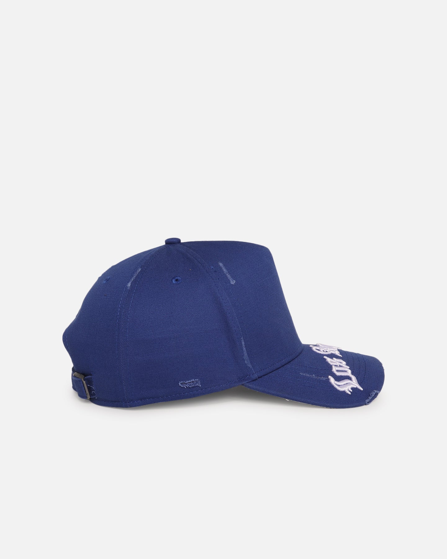 47 Brand Los Angeles Dodgers 'Destruct Gothic Visor' 47 Offside Strapback Snapback Hat - Royal/Royal - Adjustable Baseball Cap for Men & Women - Perfect for Games, Outdoor Sports & Casual Wear